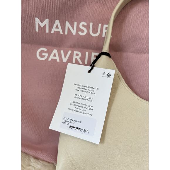 Mansur Gavriel Candy Mini Croc Embossed Hobo - Jasmi - Picture 3 of 9